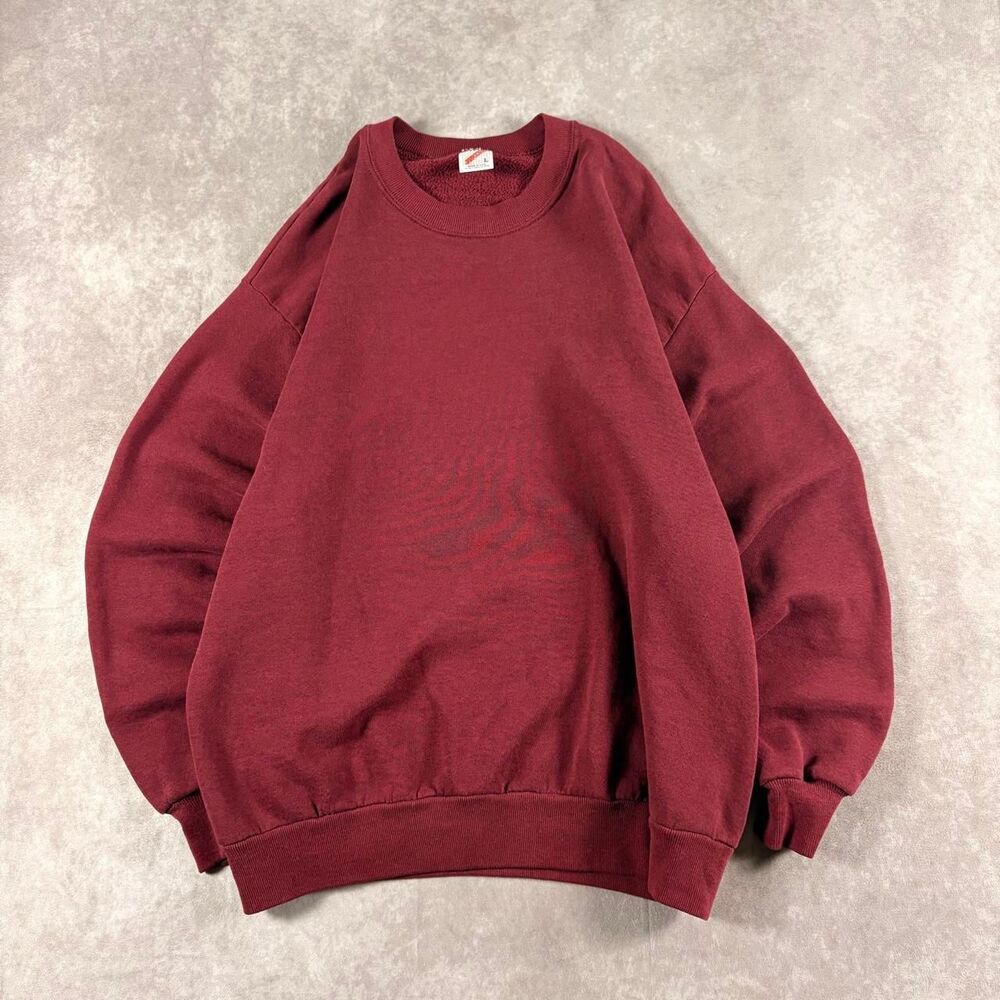 Jerzees Men's Burgundy and Red Sweatshirt